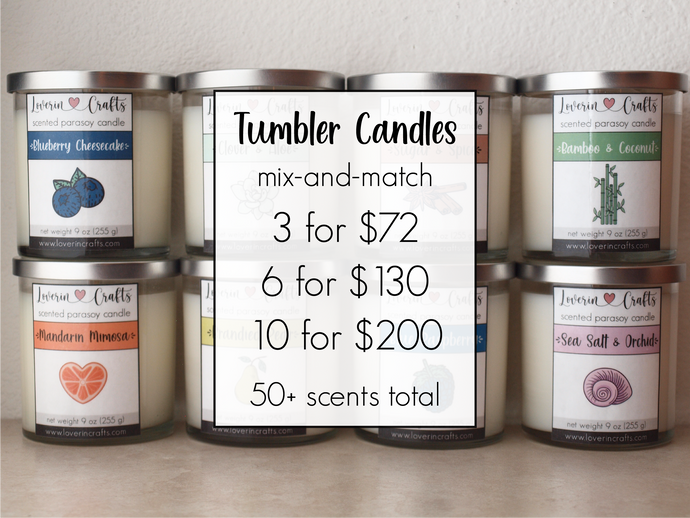 Mix-and-Match • Bulk Tumbler Candles