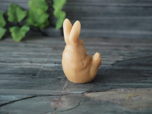 Bunny Rabbit Candle - Unscented Beige Soy Candle - Custom Decorative Candle - Loverin Crafts