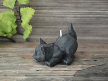 Load image into Gallery viewer, Hissing Cat Candle - Unscented Black Soy Candle - Custom Decorative Candle - Loverin Crafts