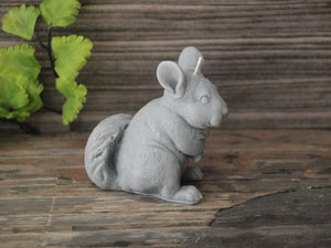 Chinchilla Candle - Unscented Gray Soy Candle - Custom Decorative Candle - Loverin Crafts
