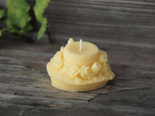 Load image into Gallery viewer, Sun Hat Birthday Candle - Unscented Yellow Soy Candle - Custom Decorative Candle - Loverin Crafts